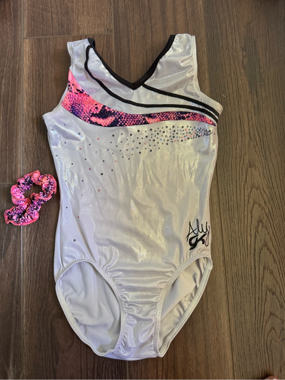 GK by Aly Gymnastics Leotard with Pink Accent